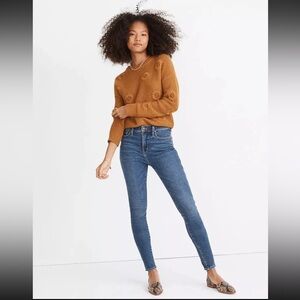 NWT MADEWELL Women's Blue Tall 10" High-Rise Skinny Jeans SIZE 23T MA621